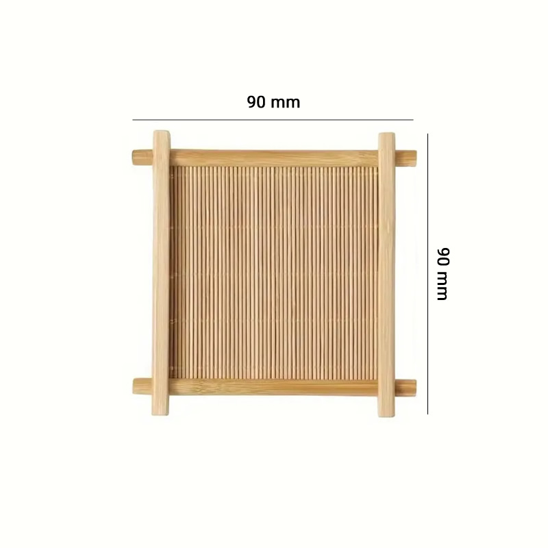 Bamboo Tea Sake Cuptray Dimensions