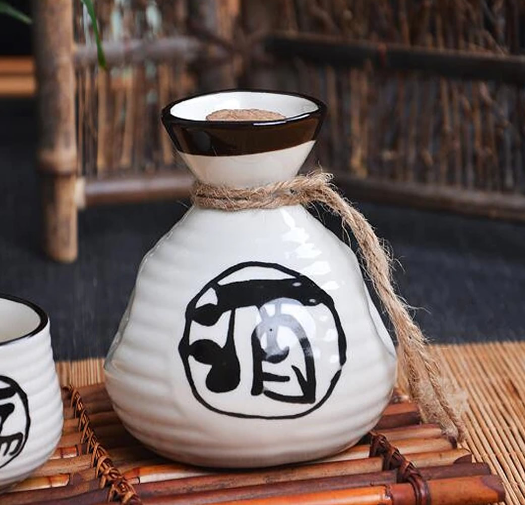 Ceramic Hyōtan Sake Bottle Image