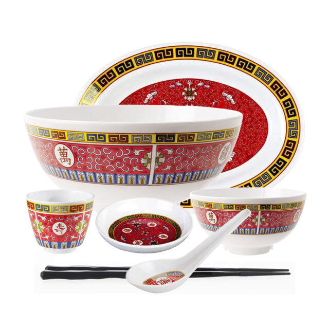 Dynasty Longevity Oriental Tableware Set