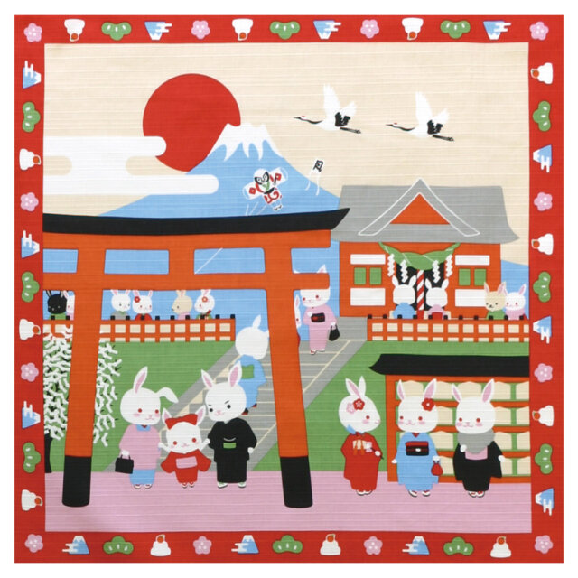 Hatsumode New Year Furoshiki