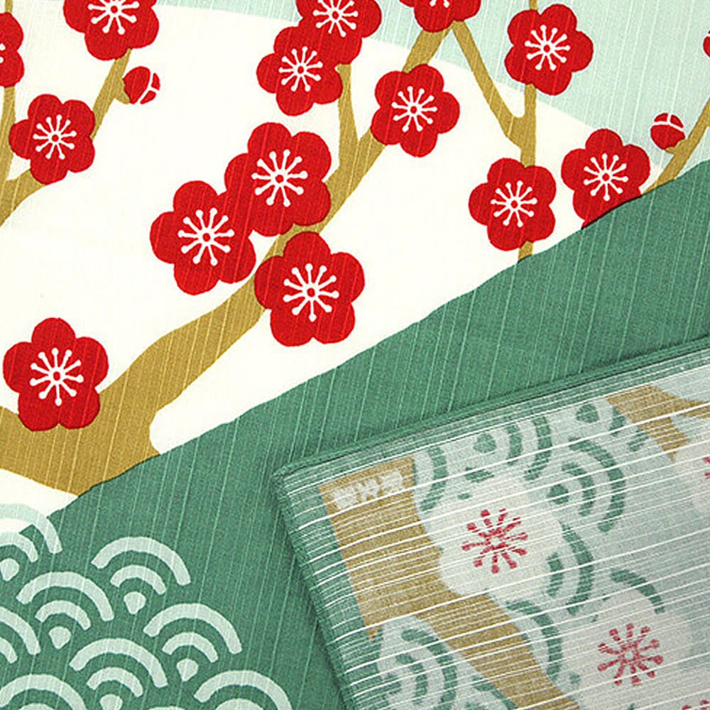 Japanese Obu Umemi Fuji Furoshiki Example Japanese Obu Umemi Fuji Furoshiki Example