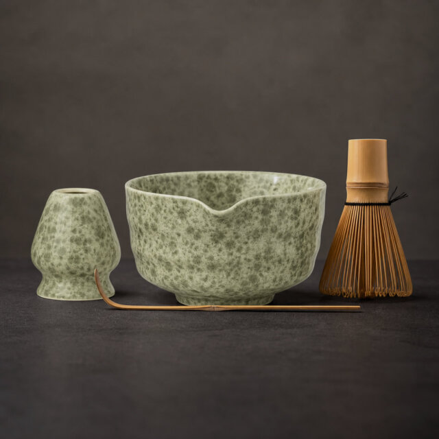 Rustic Green Matcha Tea Set