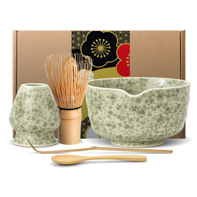 Rustic Green Matcha Tea Set