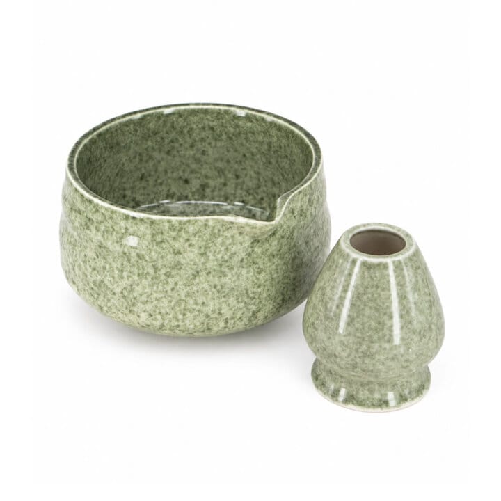 Rustic Green Matcha Tea Set Rustic Green Matcha Tea Set