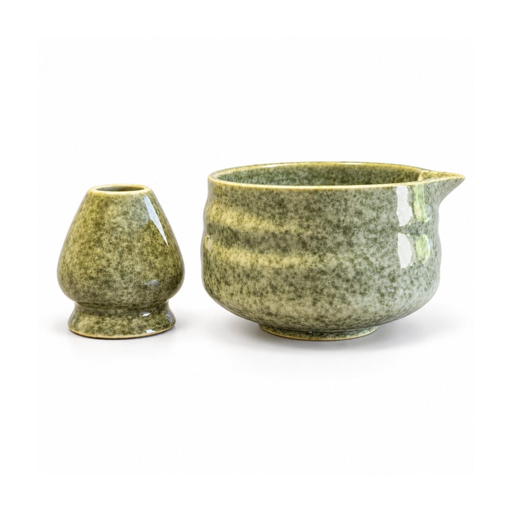 Rustic Green Matcha Tea Sets Rustic Green Matcha Tea Sets