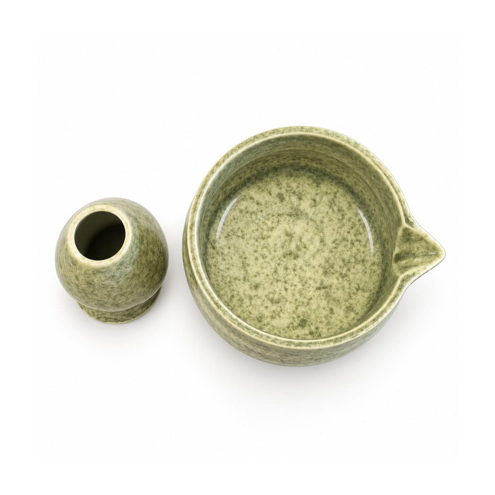 Rustic Green Matcha Tea Sets Rustic Green Matcha Tea Sets