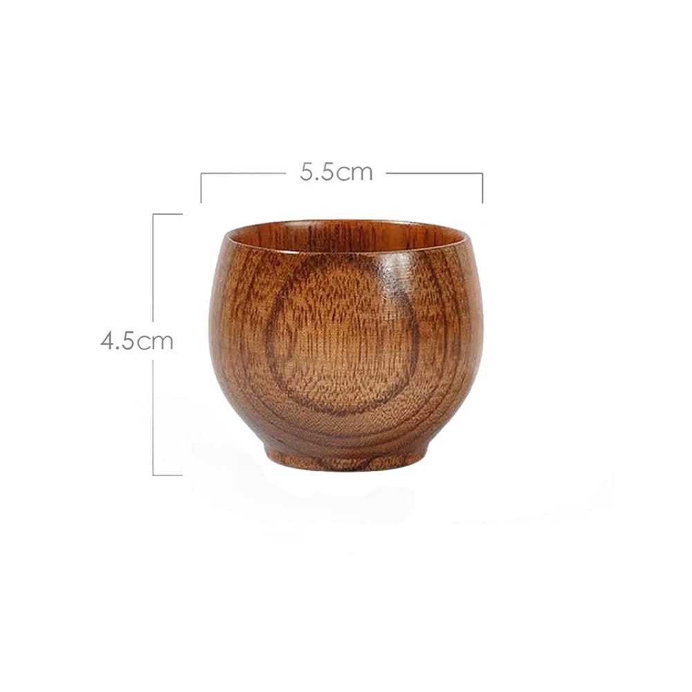 Small Wooden Jujube Tea Cup Dimensions