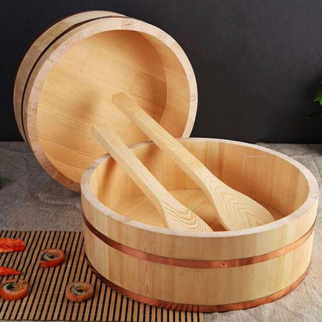 Wooden Sushi Oke Example