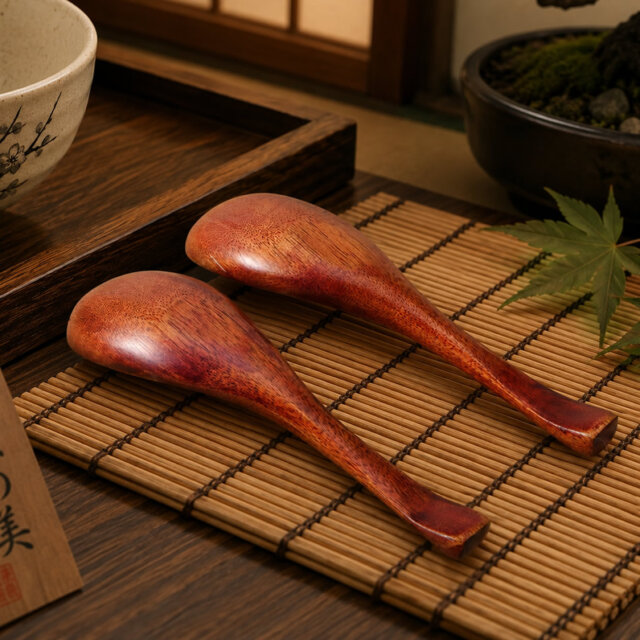 Camphor Wood Renge Soup Spoon