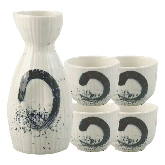 Traditional Ceramic Zen Sake Set