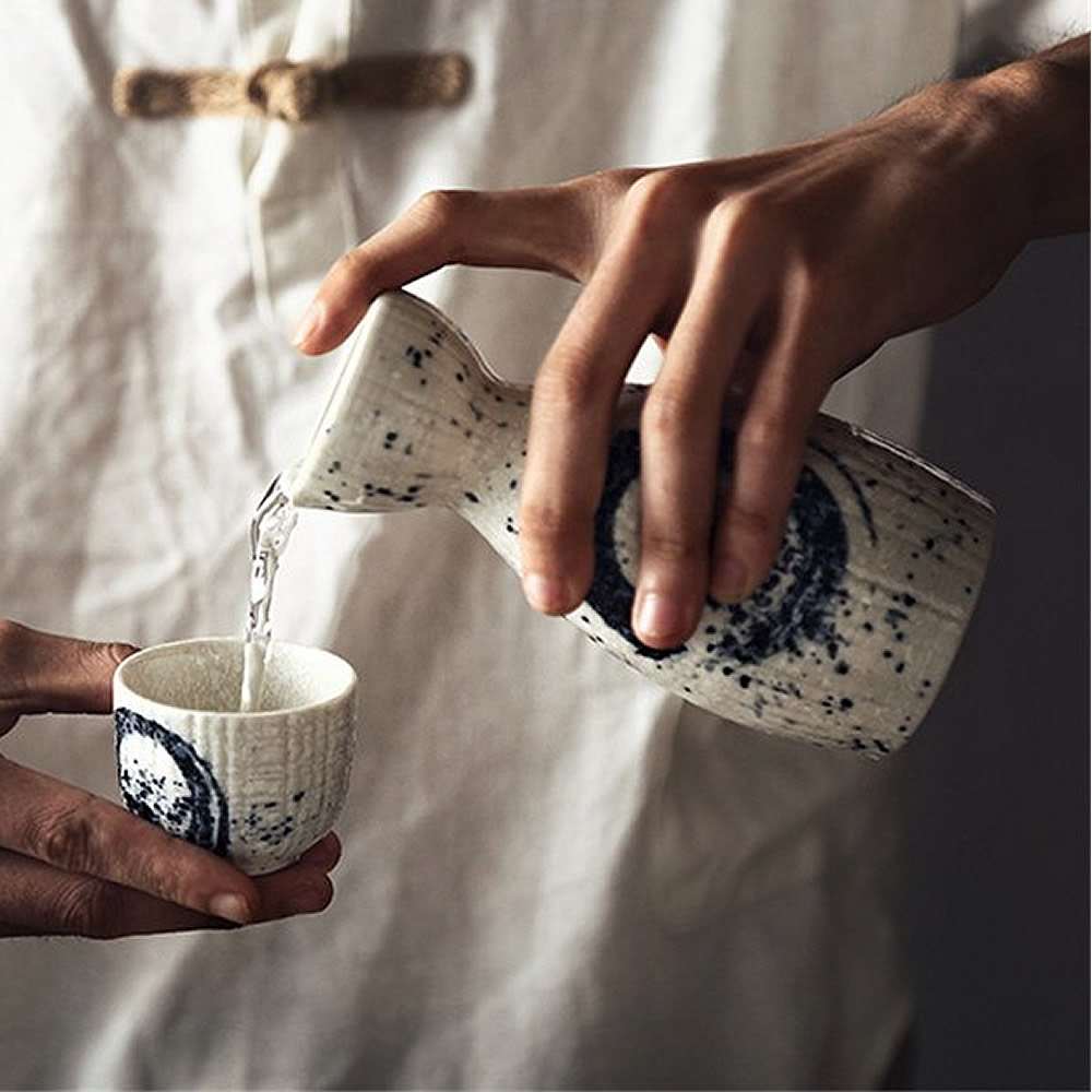 Traditional Ceramic Zen Sake Set Idea