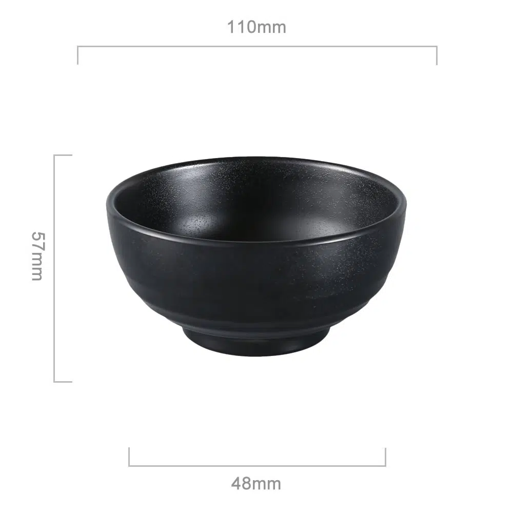 Black Caviar Handmade Small Soup Bowls - Set of 4 – atacama home