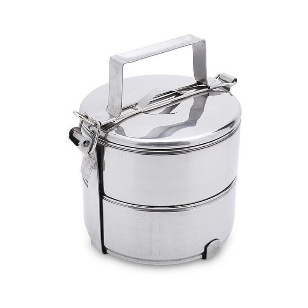 Stainless Steel 2-Tier Tiffin Lunch Box