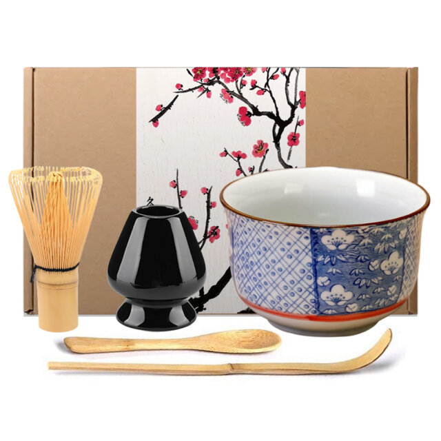 Blue Kimono Matcha Tea Set