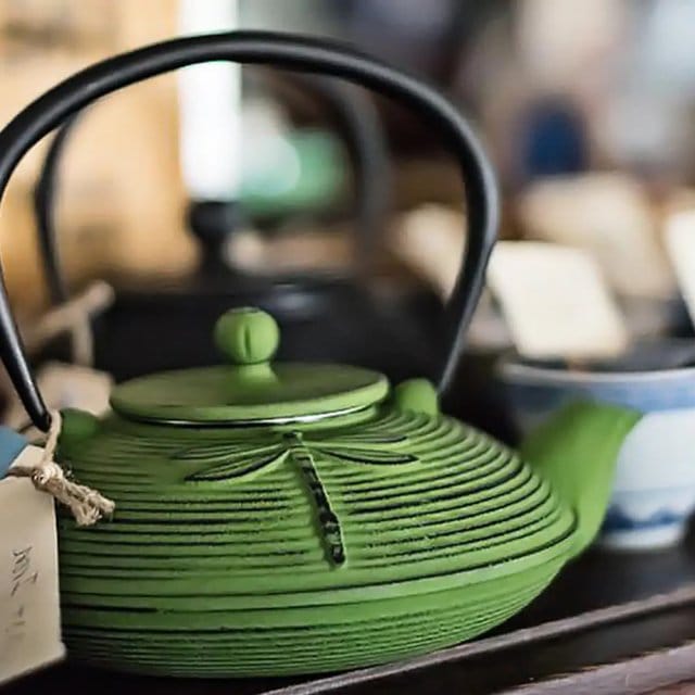 Dragonfly Cast Iron Tea Pot