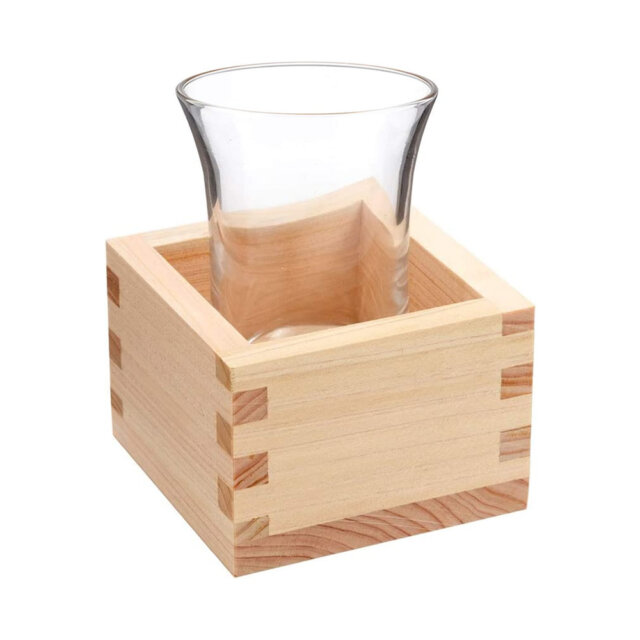 Hinoki Masu Cup & Sake Glass Set