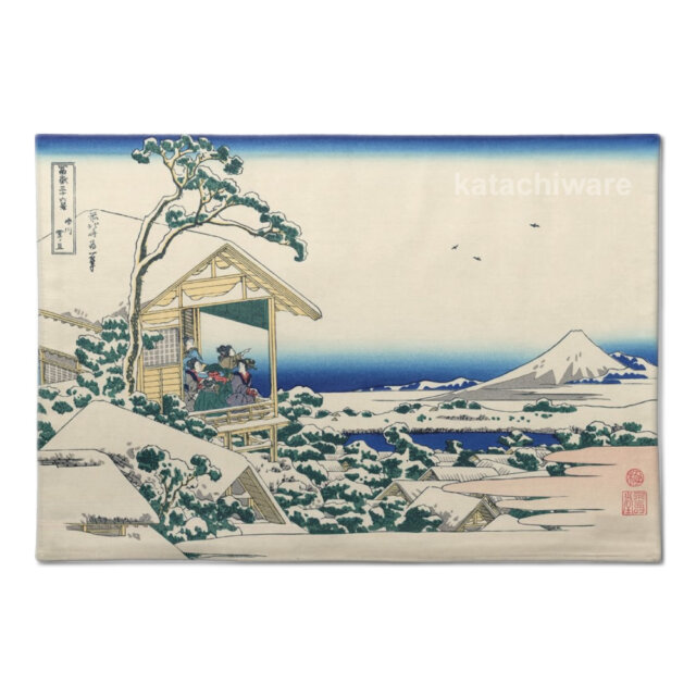 Katsushika Hokusai Tea house at Koishikawa Placemat