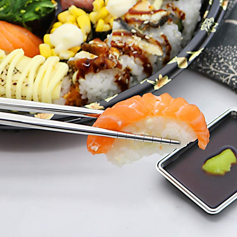 Stainless Steel Chopsticks & Sushi