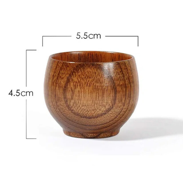 Wooden Jujube Tea Cup Dimensions