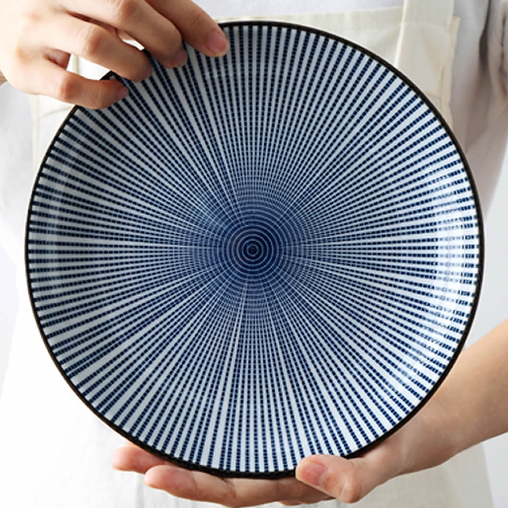 Blue Ceramic Plate Example