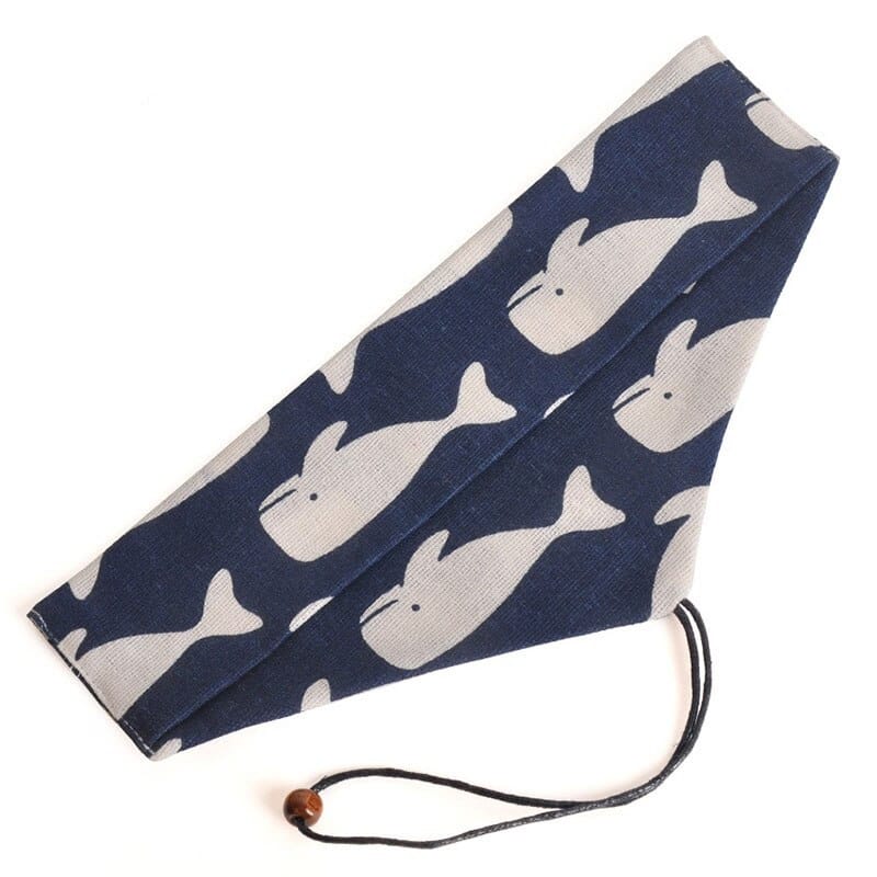 Blue Kujira Cutlery Bag & Drawstring Blue Kujira Cutlery Bag & Drawstring