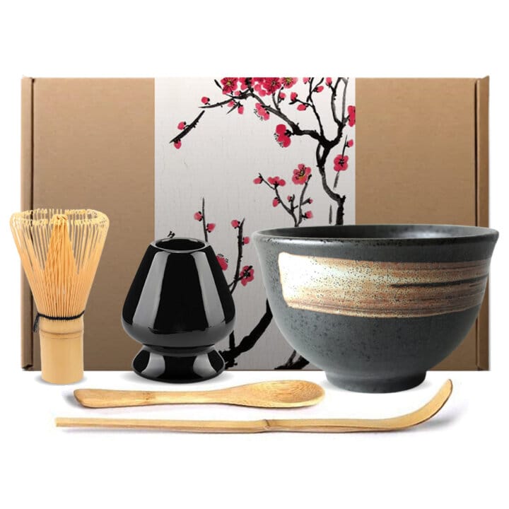 Brushed Gold Matcha Tea Set Brushed Gold Matcha Tea Set