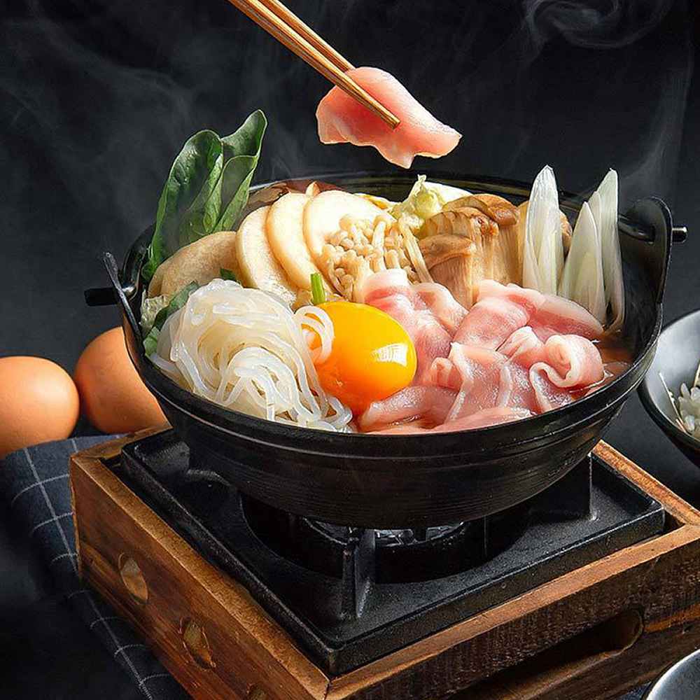 Cast Iron Sukiyaki Hot Pot Example