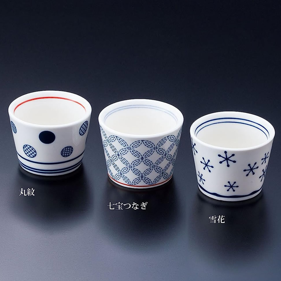 Ceramic Sake Tasting Set Patterns