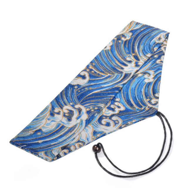 Japanese Great Wave Cutlery Bag &Amp; Drawstring