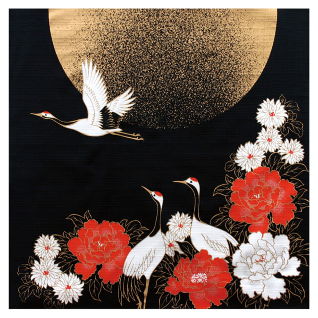 Japanese Tsuru Crane Cotton Furoshiki