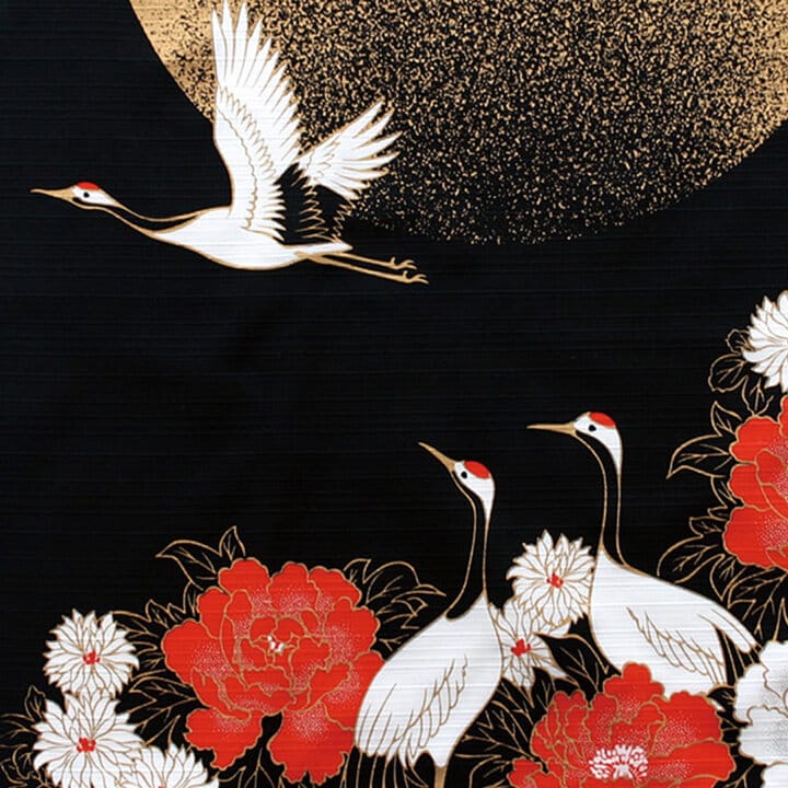 Japanese Tsuru Crane Cotton Furoshiki