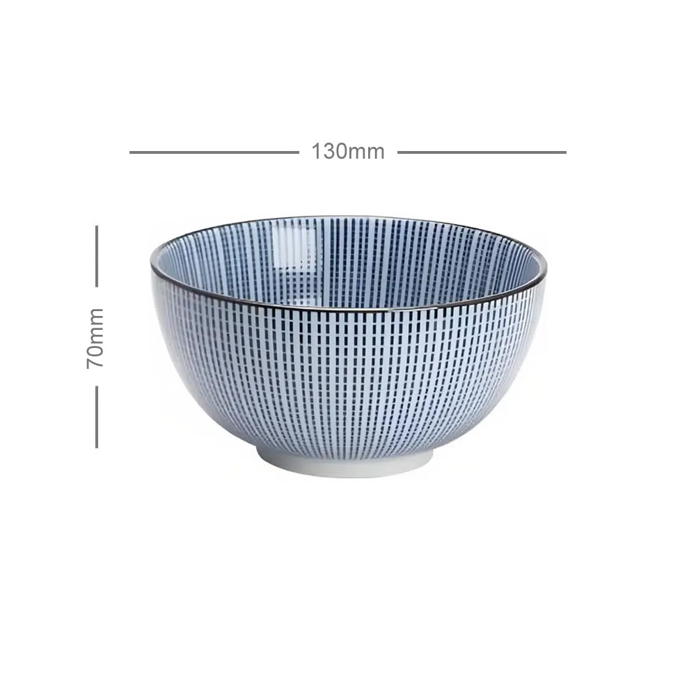 Kasukana Stripe Rice Bowl Dimensions