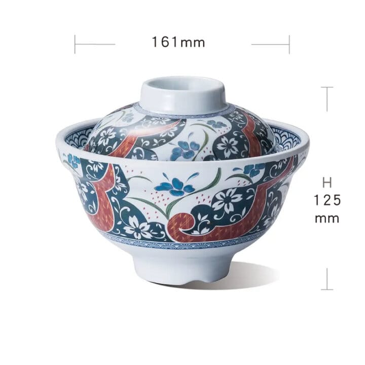 Kimono Donburi Bowl &Amp; Lid Dimensions
