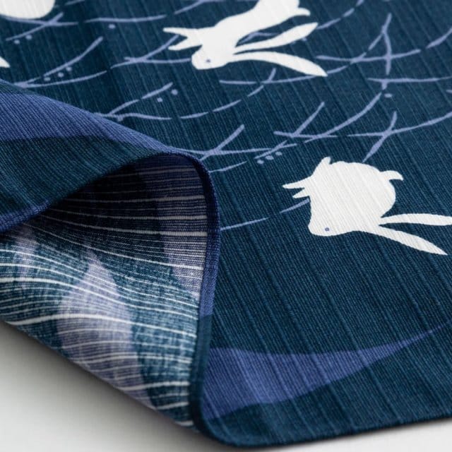 Tsuki no Usagi Furoshiki Cloth Detailed