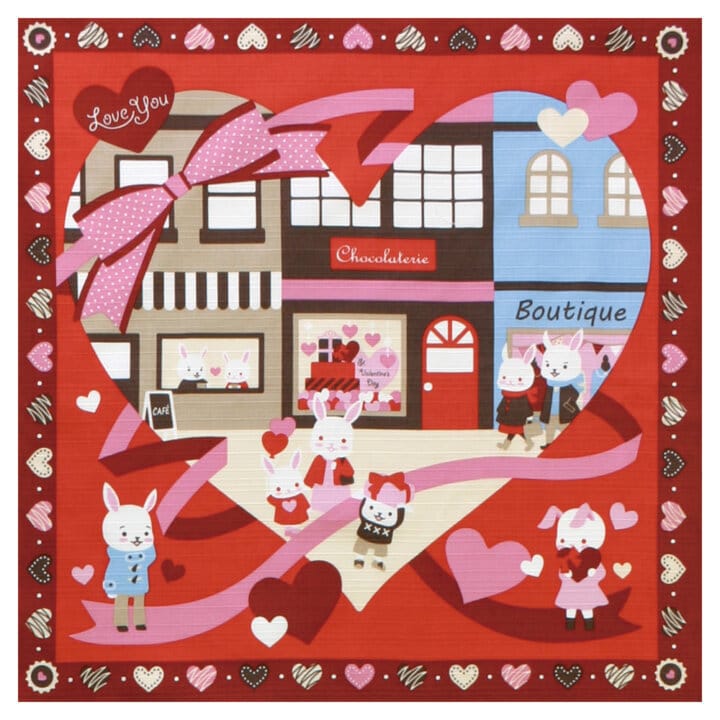 Valentine'S Day Furoshiki Cloth