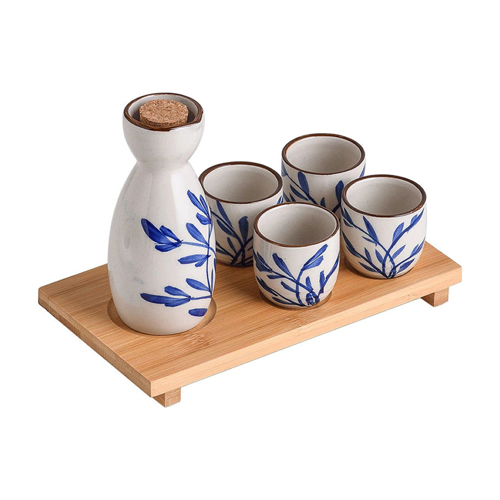 Bamboo Sake Set Tray