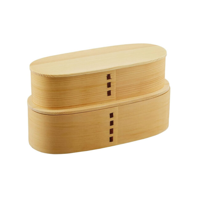 Double-Layer Willow Wood Bento Box Double-Layer Willow Wood Bento Box