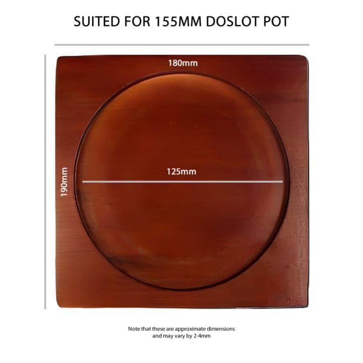 155Mm Lacquered Wood Dolsot Trivet Dimensions