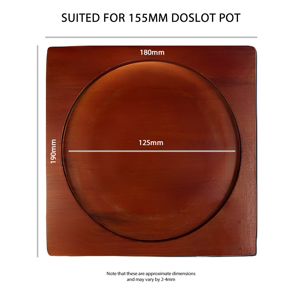 155Mm Lacquered Wood Dolsot Trivet Dimensions