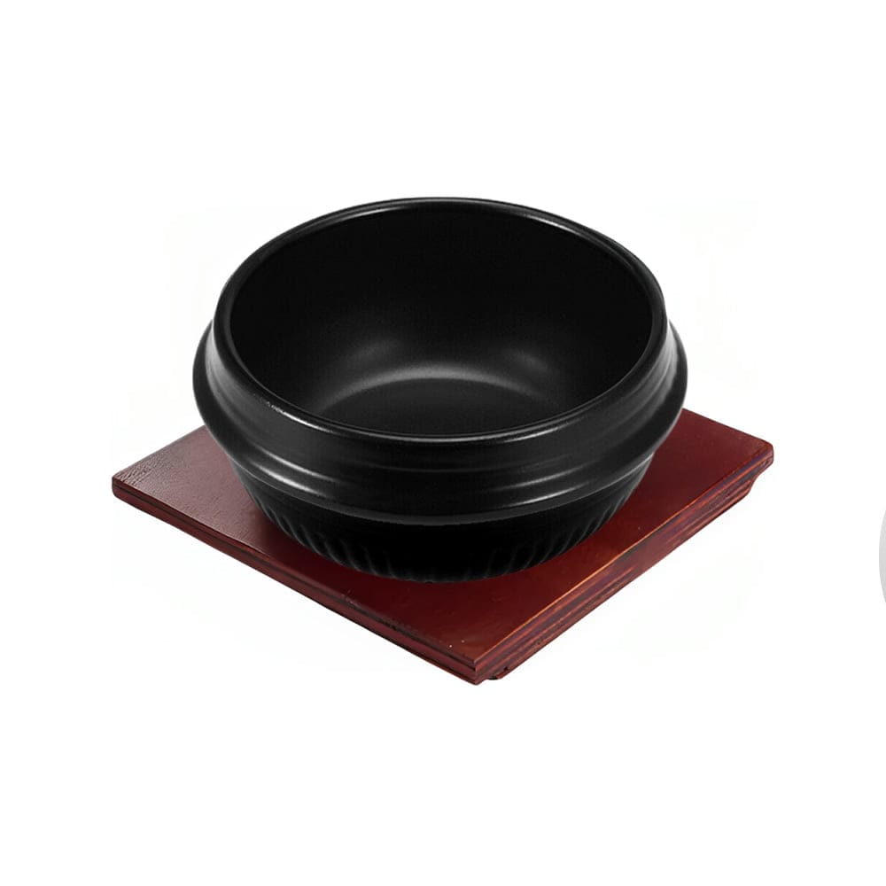 Dolsot Wooden Stained Tray Example