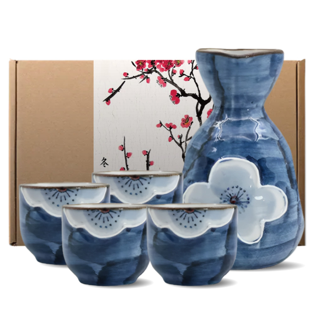 Japanese Sakura Sake Set