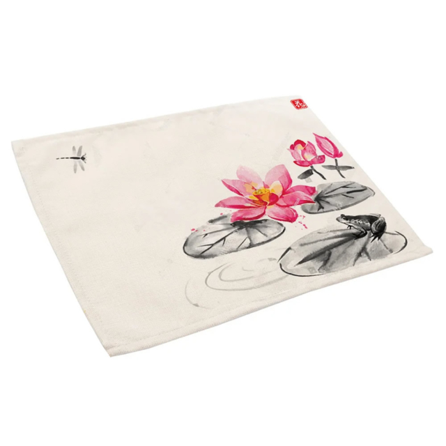 Lotus Flowers Cloth Placemat