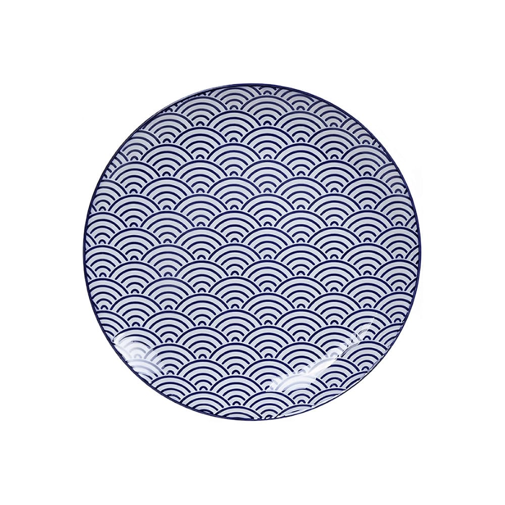 Porcelain Blue Wave Side Dish Porcelain Blue Wave Side Dish