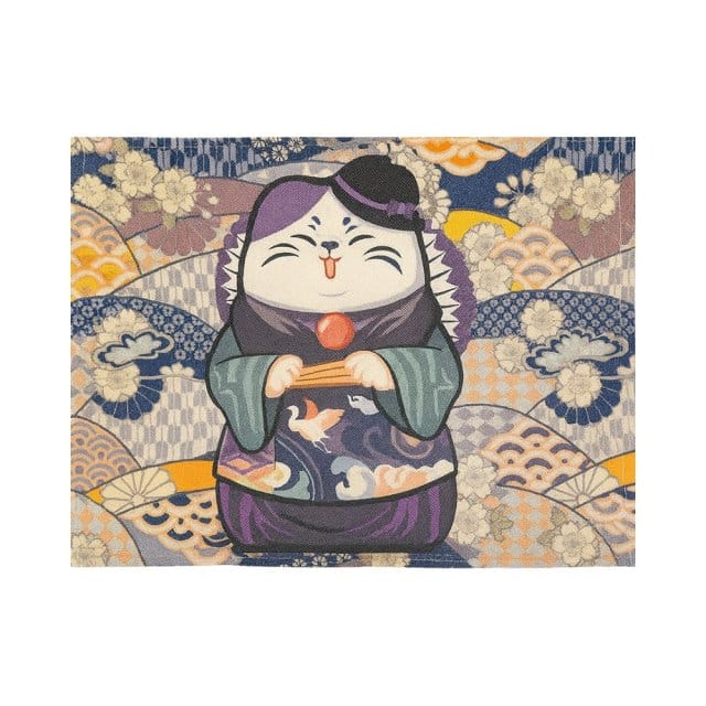 Kawaii Happy Geisha Placemat