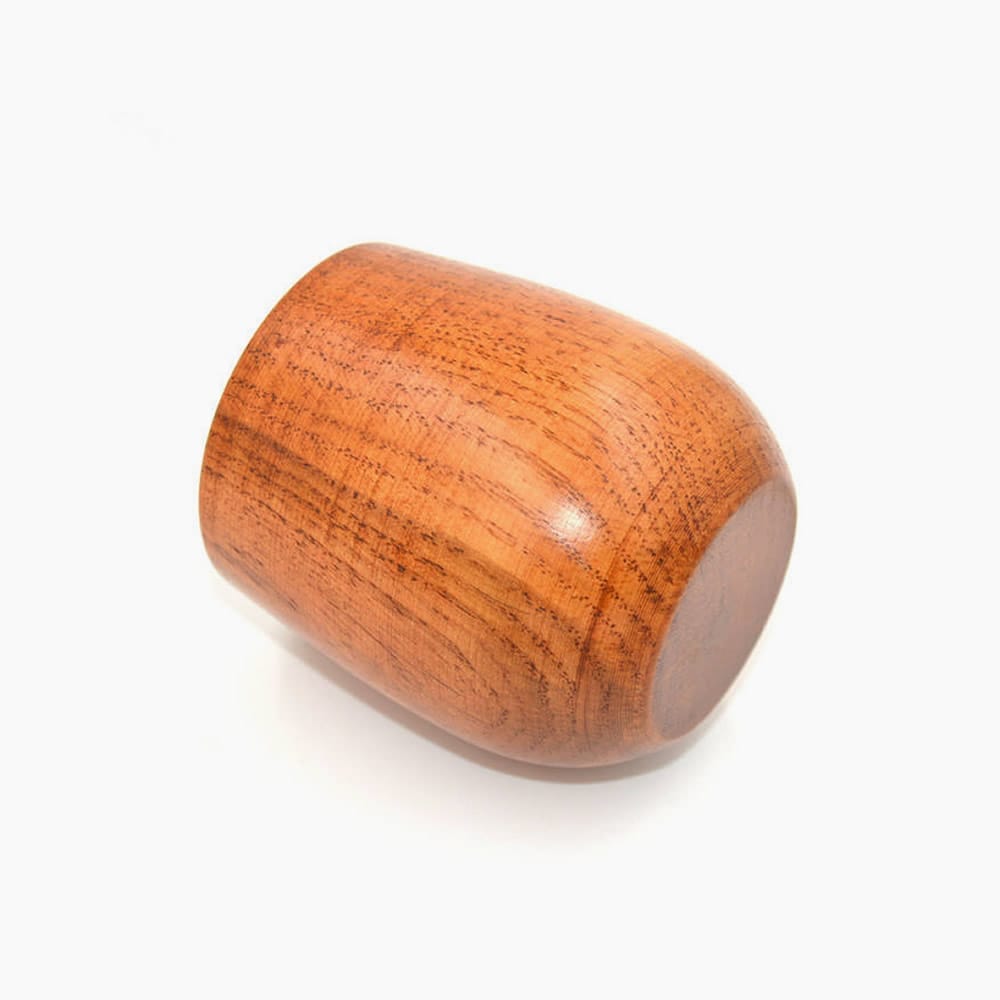 Natural Jujube Wooden Cup Side