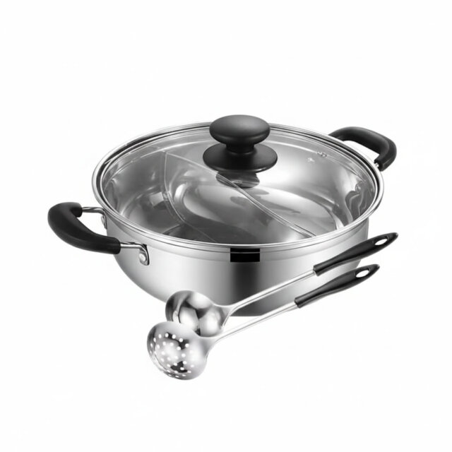 32cm Stainless Steel Shabu-Shabu Pot1