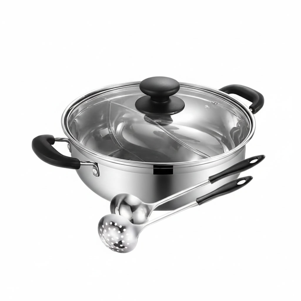 32Cm Stainless Steel Shabu-Shabu Pot1