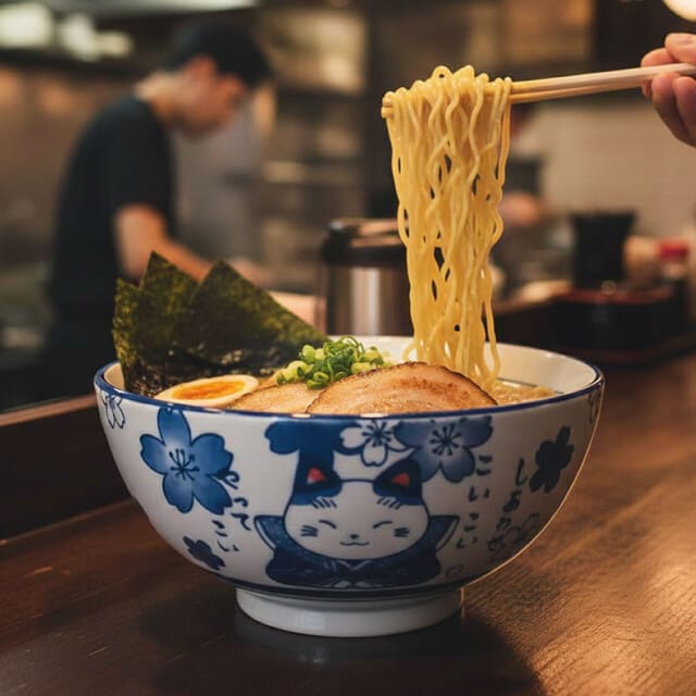 Cute Neko Ramen Noodle Bowl
