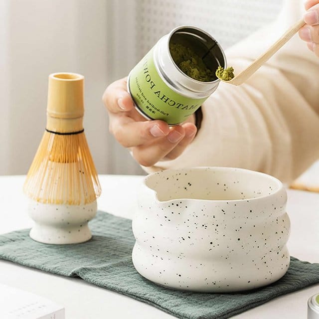 Kukkī Ando Kurīmu Matcha Tea Set