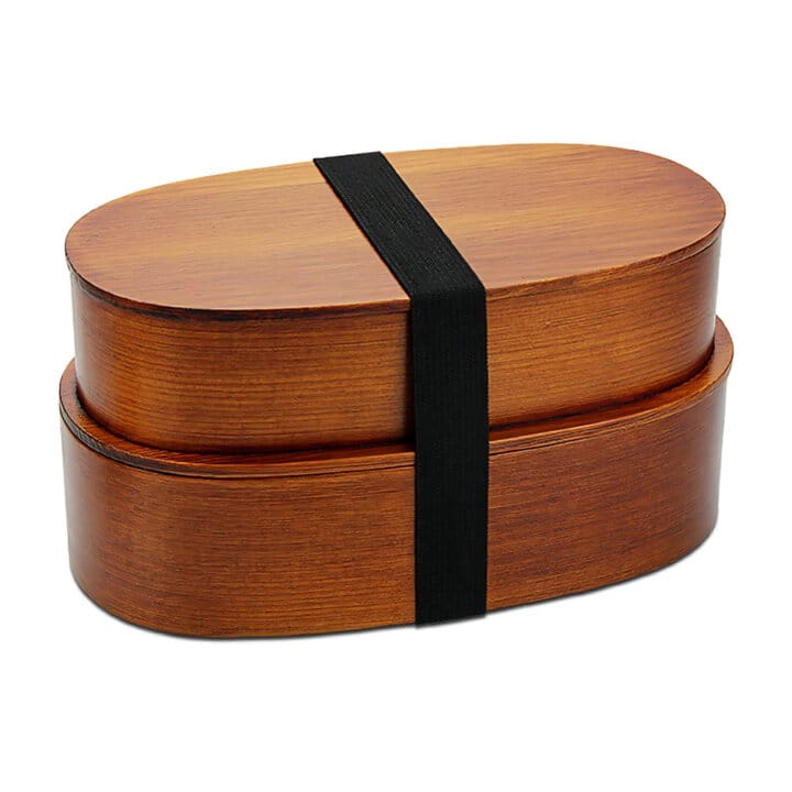 Manchurian Ash Bento Box, Two Tier Manchurian Ash Bento Box, Two Tier